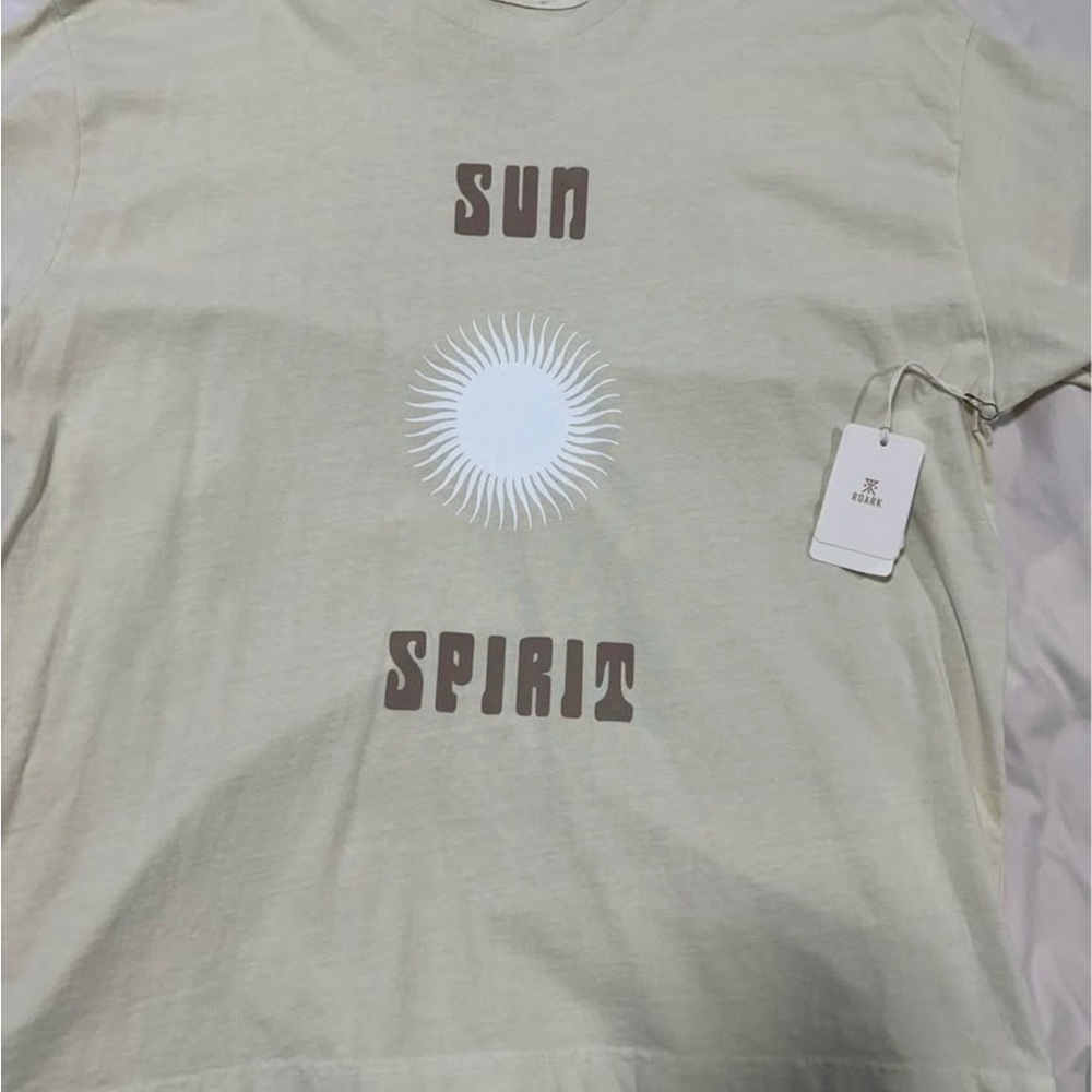 Zara Cream Sun Spirit Graphic Tee